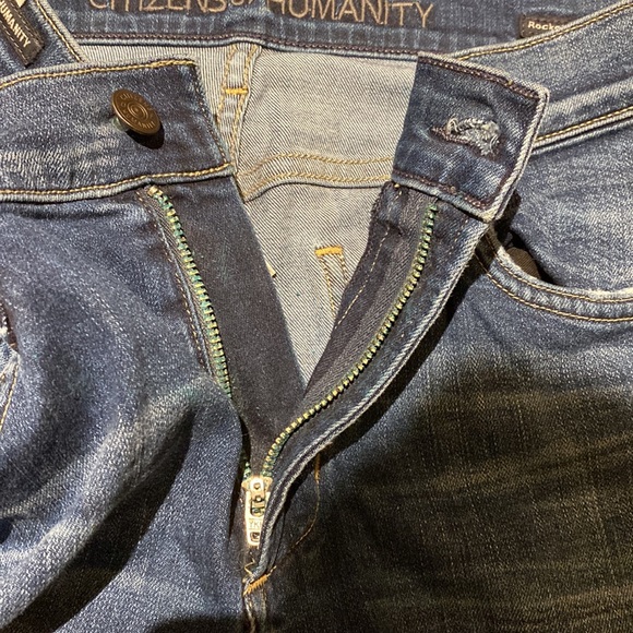 Citizens of Humanity Rocket Skinny Jeans Dark Wash Size 28 - Picture 5 of 6